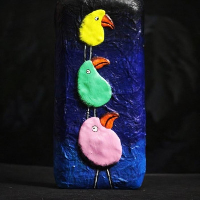 bottle painting clay